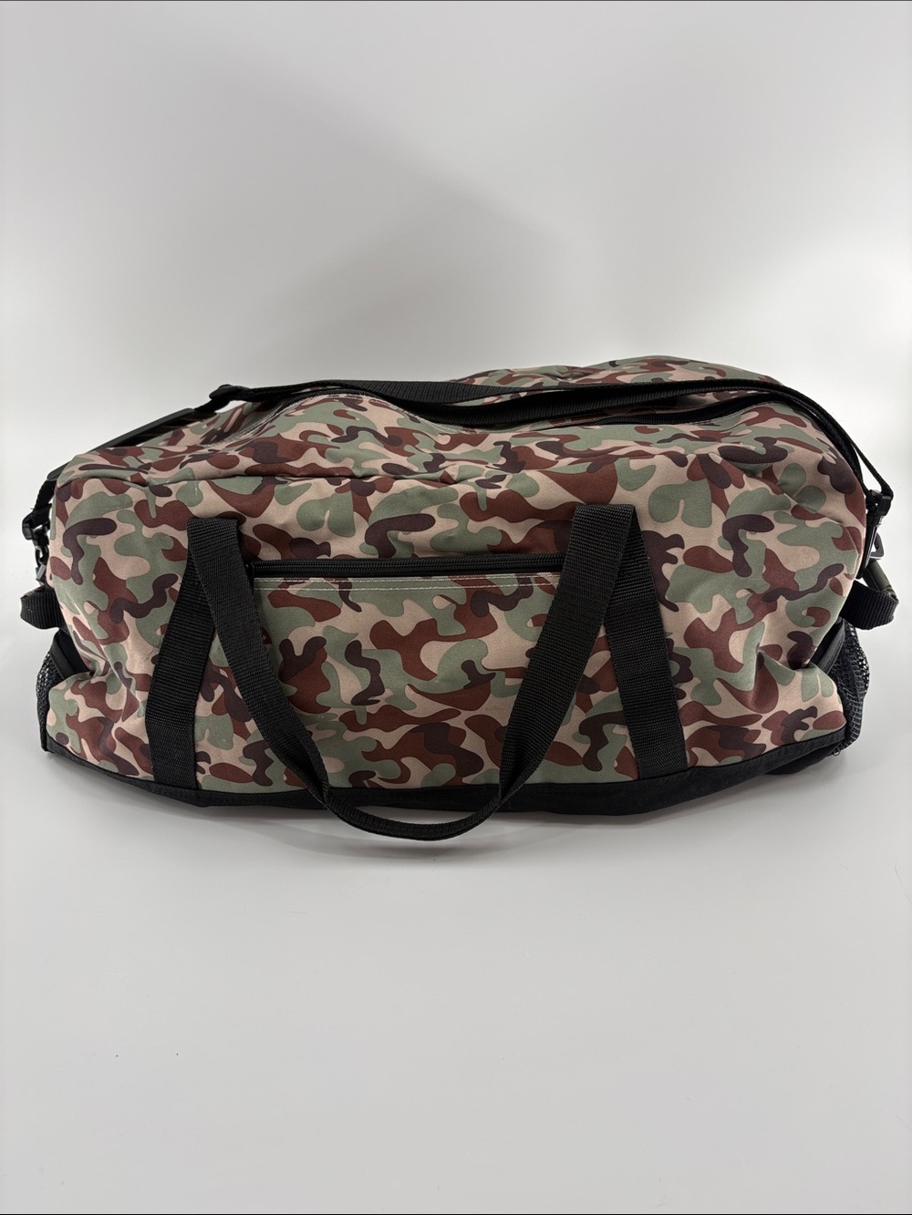 Camouflage Duffel Bag - Black/Green/Brown